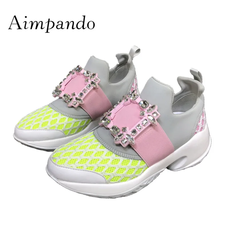 white Rond Fond D'air De Femmes Décontractées Baskets Épais Marche Diamant multi Maille Rouge Patchwork vin dark Blue Femme Bout 2019 blue Respirante Chaussures Black Strass LUzqSGVpM