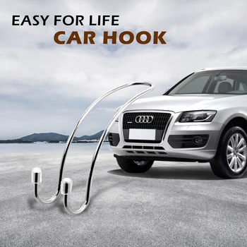 

1PCS Clips Automotive Metal Car Seat Hook Auto Headrest Hanger Bag Holder for Car Bag Purse Cloth Grocery Storage Auto Fastener