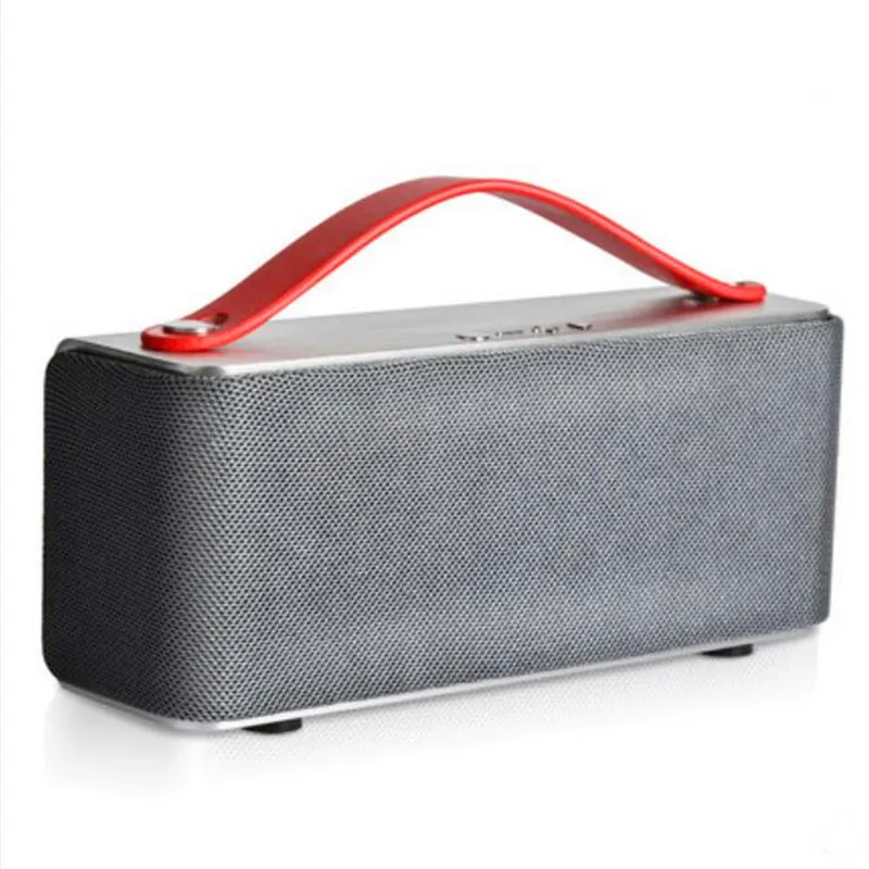 NFC FM HIFI metal wearable simple speaker with 3D stereo surround sound and  portable  handle 2200mah large capacity battery