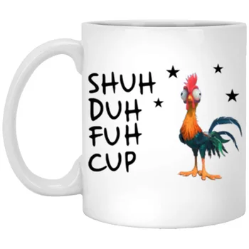 

Funny Animal Lover Coffee Mug, 11 Ounces Coffee Mug - Chicken Shuh Duh Fuh Cup Mug - Chicken, Clucker, Chick, Gift Coffee Mug