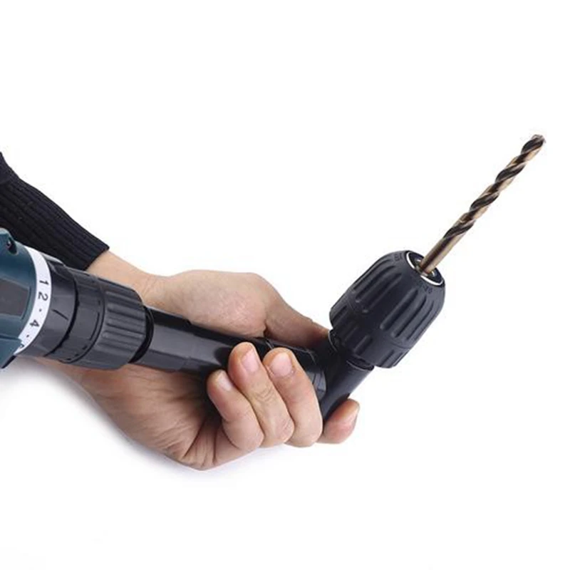 Electric Drill Attachment Adapter Extension Accessory Right Angle 90 Degree Drill Keyless Chuck3