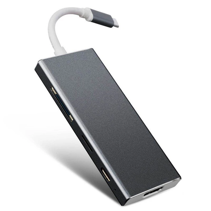 Usb хаб USB 3 1 Type C к HDMI/USB3.0 концентратор/SD TF карта конвертер 7 в расширитель 4K HDMI