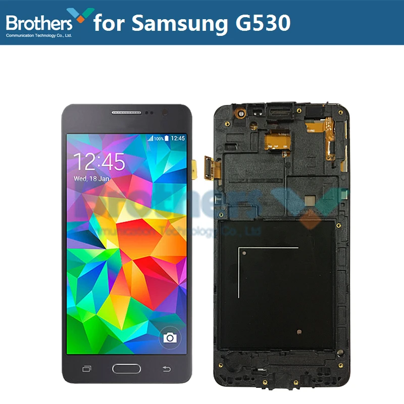 Для Samsung Galaxy Grand Prime G530 ЖК дисплей с рамкой G530F SM G530H экран сенсорный дигитайзер в
