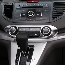 Автомобиль Центральной Консоли кнопка включения накладка Стикеры выхода воздуха вентиляционные крышки отделкой для Хонда сrv CR-V 2012 2013 C917