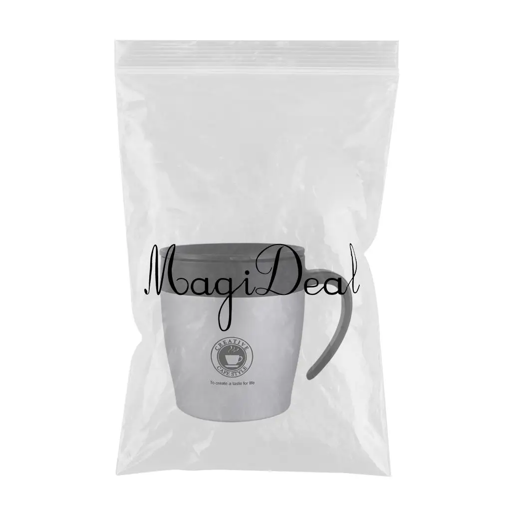Stainless Steel Travel Mug Water Coffee Cups with Handle and Lid 300ML for Outdoor Camping Picnic Travel Drinkware