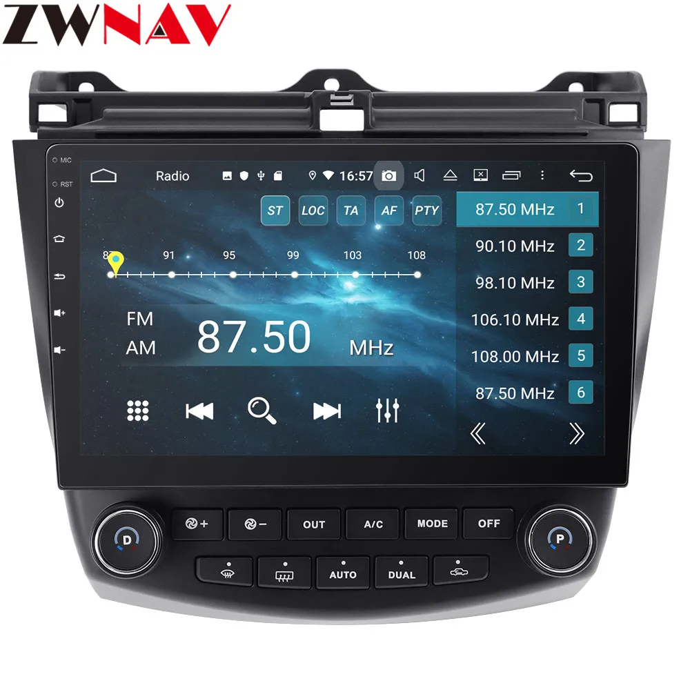 Top Android 9 4+64G DSP Car No DVD Player GPS navigation For Honda Accord 7 2003-2007 head unit multimedia player tape recorder 3