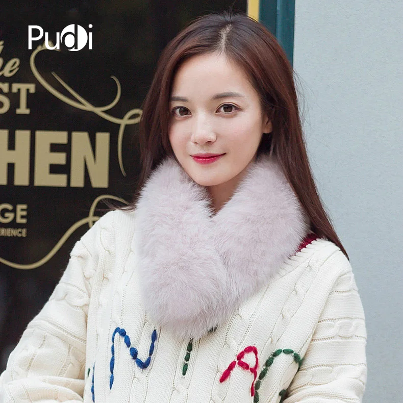 

SCM050 New real fox fur scarf with clip 72cm*12cm