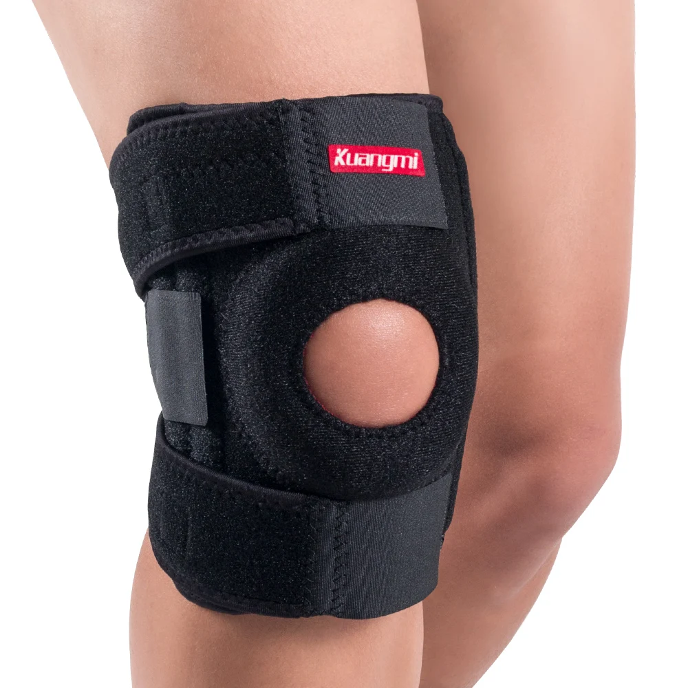 Kuangmi Knee Brace Support Sports Knee Pads Basketball Open Patella