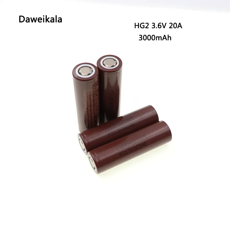 Аккумулятор Daweikala HG2 18650 3000 мАч для электронной сигареты мощный разряд большой ток