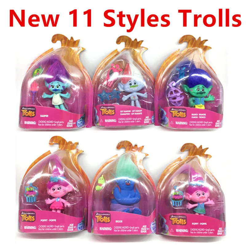 2016 New Trolls Dreamworks Movie Trolls Action Figure font b Toys b font Poppy Branch Kawaii