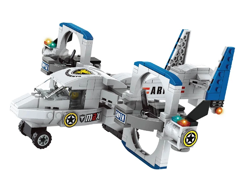 Fun building blocks for boys diy toys helicopter assembled