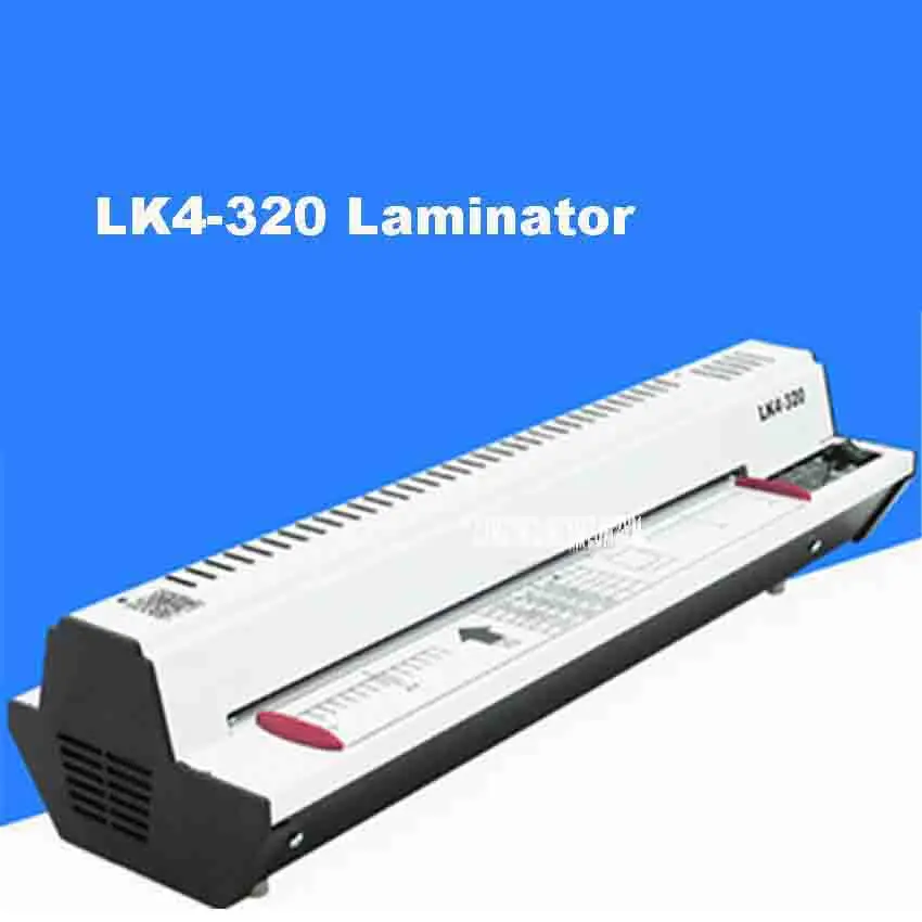 LK4-320 320 мм(A3) аппарат для ламинирования, 4 роликовая система фотоламинатор 220 В/110 в 300 Вт Холодный рулонный ламинатор 400 мм/мин