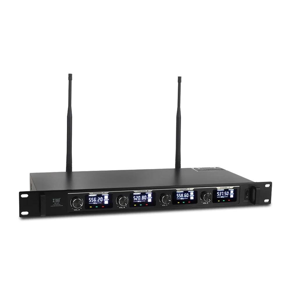 XTUGA CM140 UHF 4 قنوات المهنية معقوفة ميكروفون نظام لاسلكي المؤتمر ميكروفونات تردد ثابت ل اجتماع الأماكن