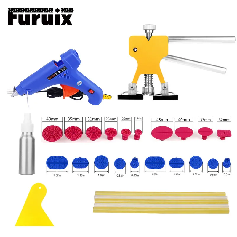 

PDR Tools kit Car Dent Repair Tool dent puller glue gun dent tabs for Auto body Paintless dent removal hand tool set