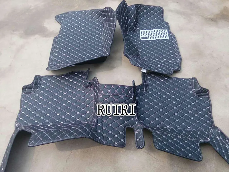 Best quality mats! Special car floor mats for Right Hand Drive Jeep Wrangler 2 doors 2017-2007 waterproof carpets Free shipping |