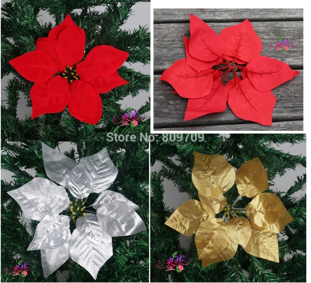 120 Stücke Künstliche 79 Weihnachten Blume Weihnachtsstern