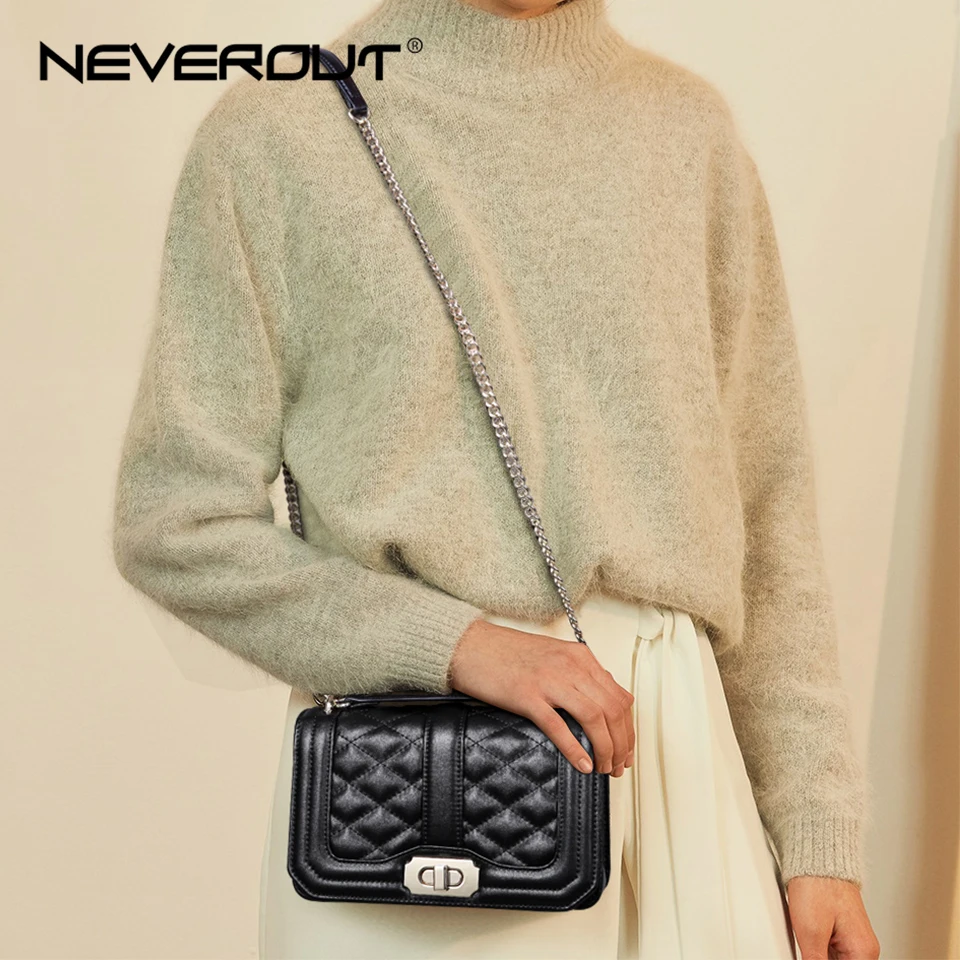 Сумка мессенджер NEVEROUT Женская маленькая кожаная стеганая|Сумки с ручками| |