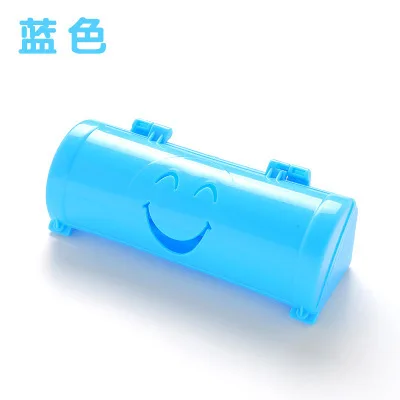 Креативные бытовые липкие конфеты цвет смайлик настенный мешок для мусора коробка для хранения Съемный пластиковый мешок отделочная коробка ZP3041626 - Цвет: light blue