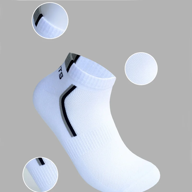 MUXNSARYU 5 Pairs/lot Men Socks Stretchy Shaping Teenagers Short Sock Suit for All Season Non-slip Durable Male Socks Hosiery