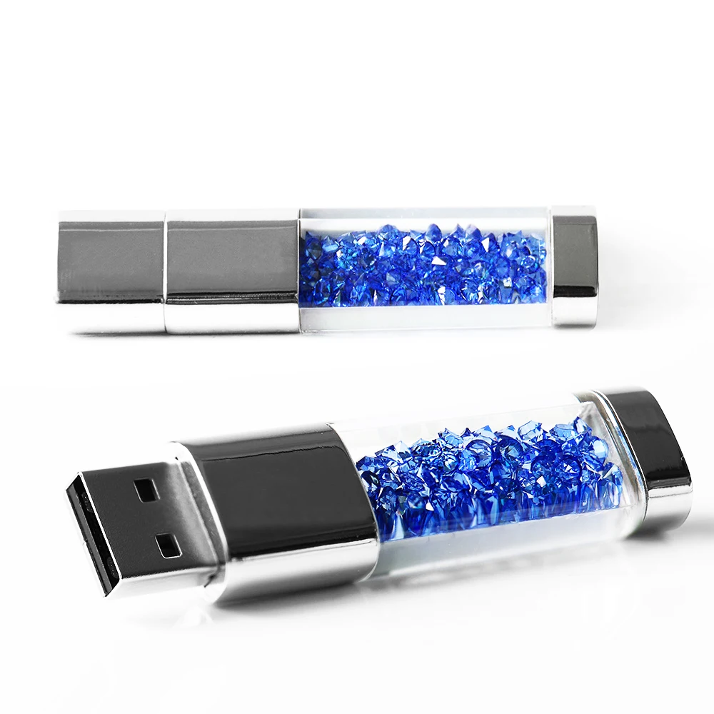 New fashion diamond usb flash drive Crystal series pen drive Waterproof