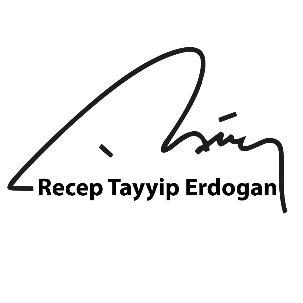 18*10 см Авто Motorrad Aufkleber для Recep Tayyip Erdogan наклейка Autogramm Unterschrift крутая графика
