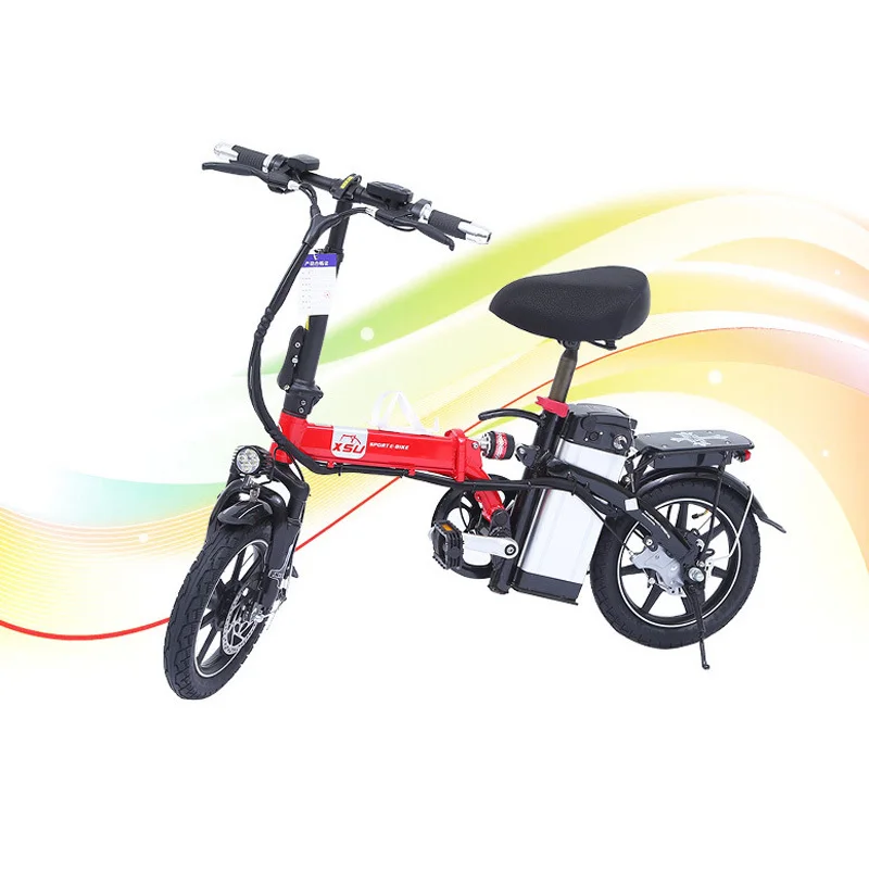 Flash Deal Electric Power Fold Bicycle A Mountain Electric Power By Step Vehicle Light Lithium Battery Long 3