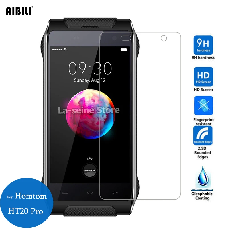 

For Homtom HT20 Pro Tempered Glass Screen Protector 9H 2.5D 0.26mm Front Safety Protective Film pelicula de vidro