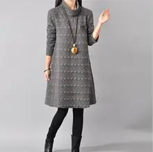 font b Maternity b font Dresses in Autumn and Winter Long Sleeve Turtleneck font b