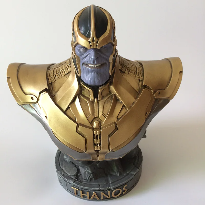 

Avengers Half Body Head Portrait Supe Villain Ultimate Boss Thanos Resin Action Figure Collection Ornaments Model
