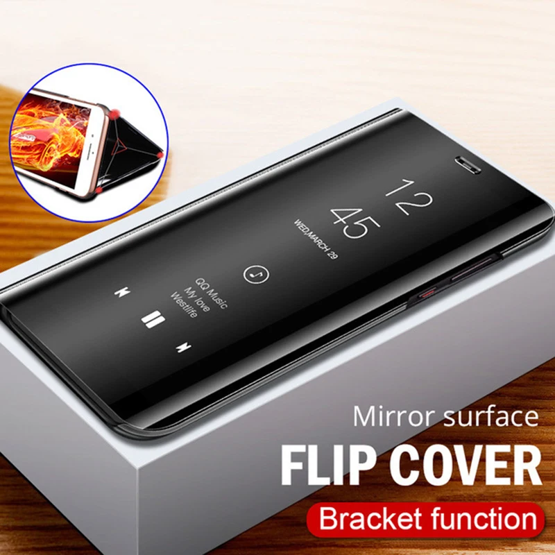 

Luxury Smart Mirror View Flip Cover Case For Samsung Galaxy S10 Plus S10E M10 M20 A8S A6S Cover For Samsung S10 Plus M20 M10