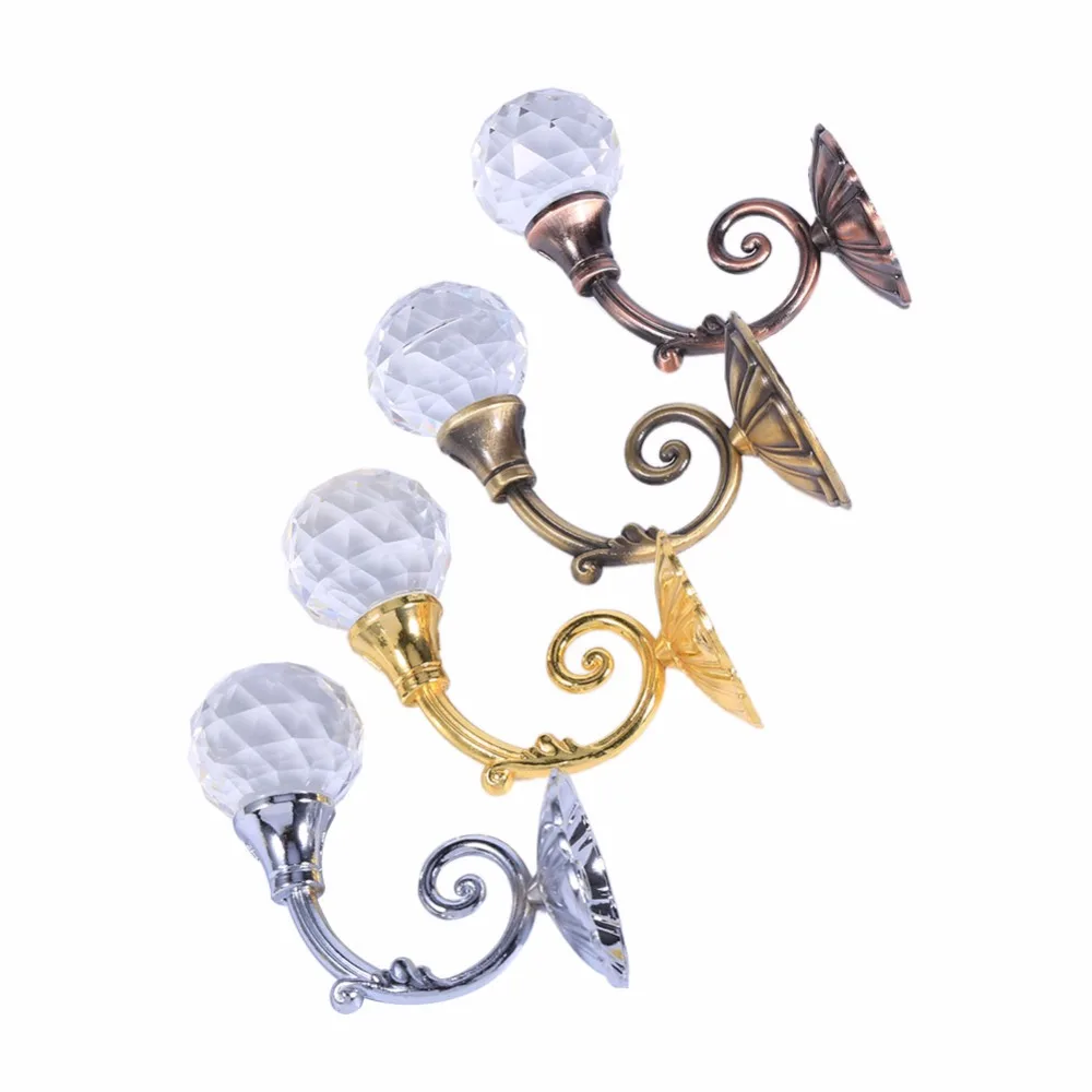Classic Crystal Curtain Tiebacks Tassel Curtain Holdbacks 4 Pcs