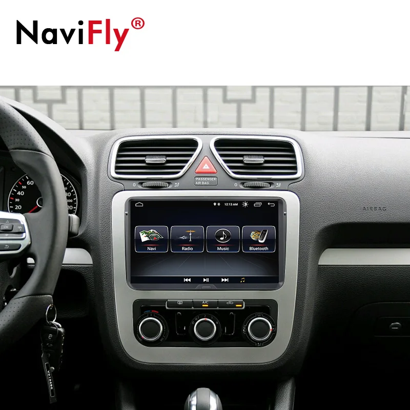 Top In Stock 9inch Android8.1 Car gps navigator for V-W Golf Polo  Passat Tiguan with radio 3G wifi BT TDA7851 Free mic 3