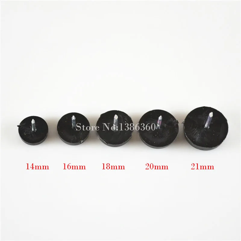 Diameter 18mm Black Nylon Furniture Chair Nail Feet Glides Feet Bottom Protect Cp509 Furniture