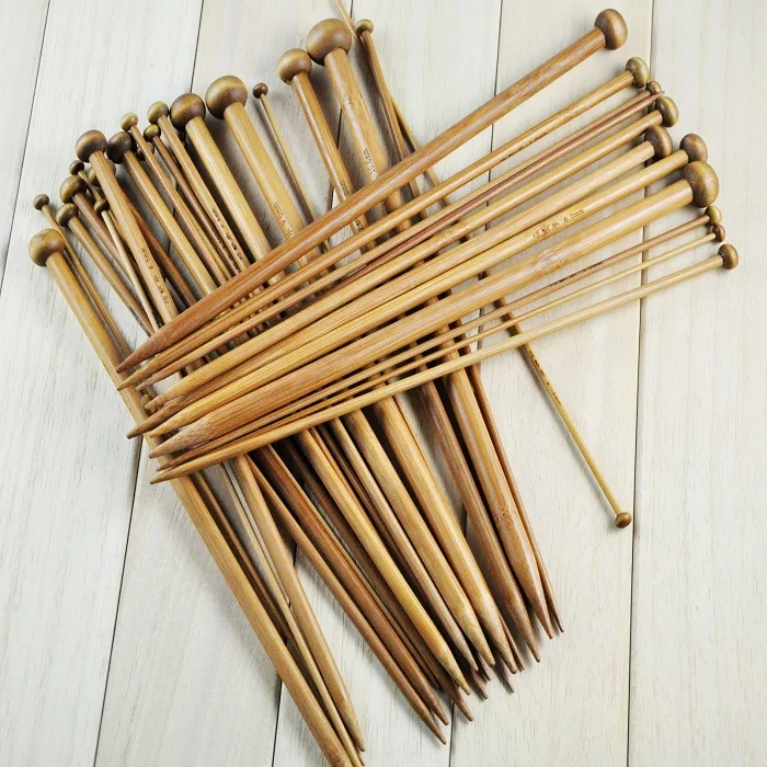 36 шт/партия 25/36 см Бамбуковые Спицы для вязания крючком Пряжа аксессуары для вязания 18 Размеры s каждый Размеры 2 шт. Wh