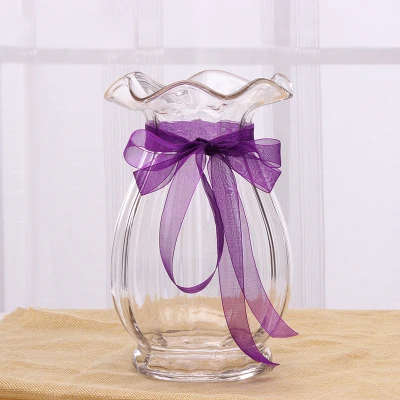 Европейский стиль Современная мода прозрачная свежая стеклянная ваза контейнеры для гидропоники домашний Декор Орнамент ваза для растений - Цвет: Прозрачный