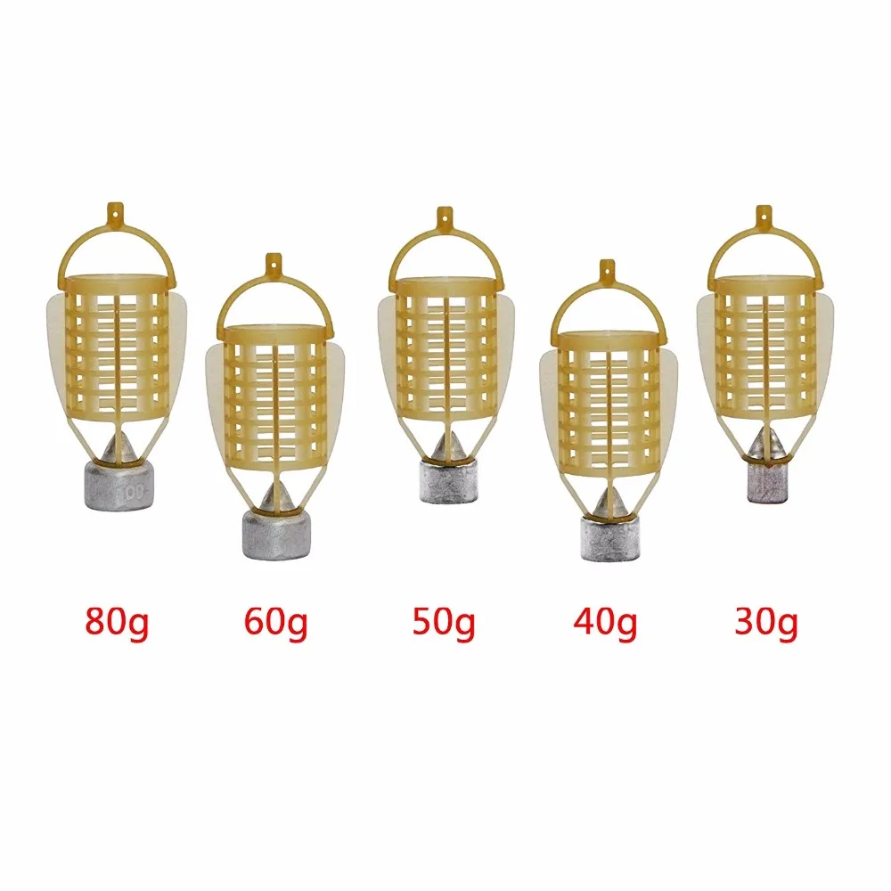 1 шт. рыболовная приманка-Фидер Клетка Рыболовная Приманка Держатель корзина свинцовое грузило 30 г 40 г 50 г 60 г 80 г Рыболовная Ловушка аксессуар