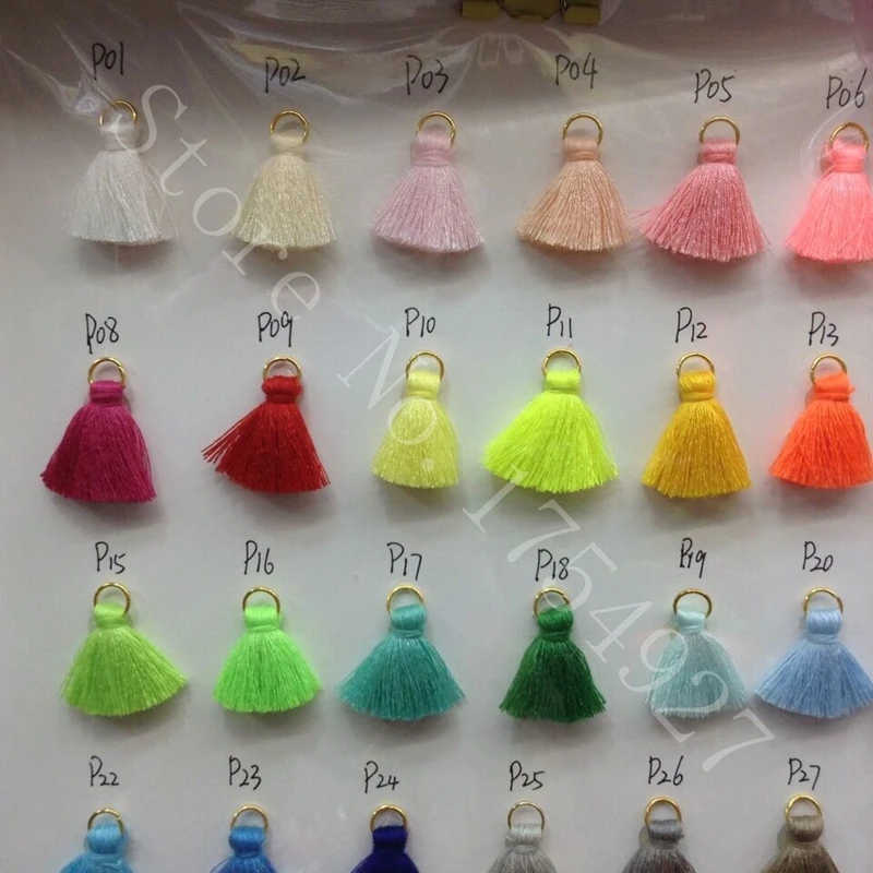 2020 Dest selling fat cotton tassels with metal gold jump 2.5cm (eye 4mm)200pcs An order can choose 20 colors at most | Дом и сад