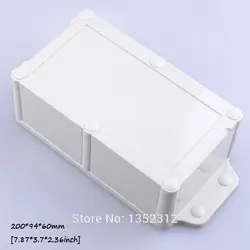 Один шт 200*94*60 мм IP68 пластиковые водонепроницаемый бокс wall mount plc корпус для электронного проекта DIY блок управления коробка переключения