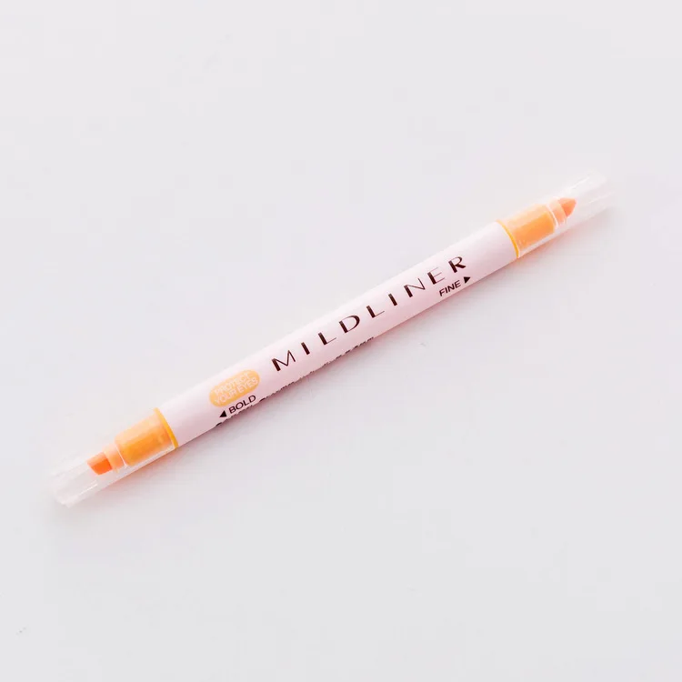 Маркер-маркер для школьников, подарок для детей, цветные ручки для рисования, канцелярские принадлежности,, ручка для маркировки, двойная головка, многофункциональная - Цвет: orange