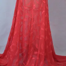 Шифоновая ткань с перьями, шифоновая ткань с большим рукавом, рубашка с рукавами, юбка с красным принтом, модная