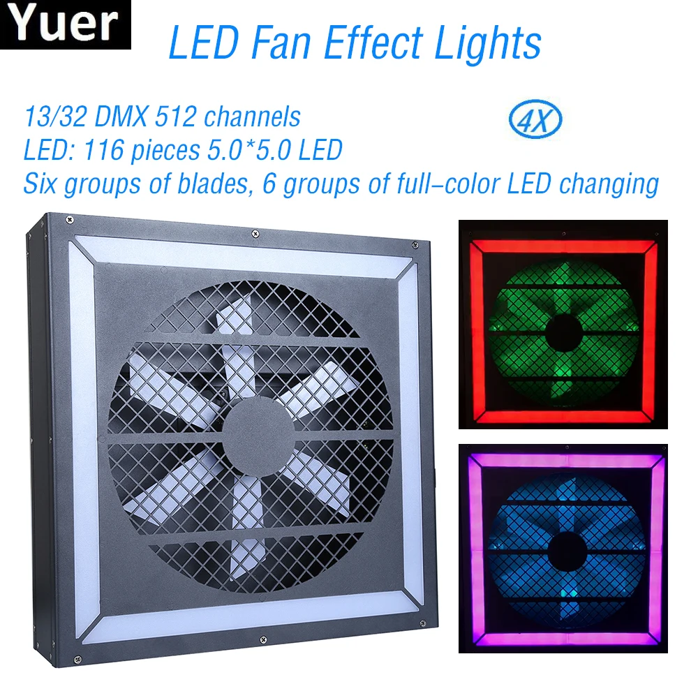 

New LED Fan Effect Lights 116 Pieces 5.0*5.0 LED DMX512 Flashing Strobe Lights Dance Club DJ Disco Party Stage Stroboscope