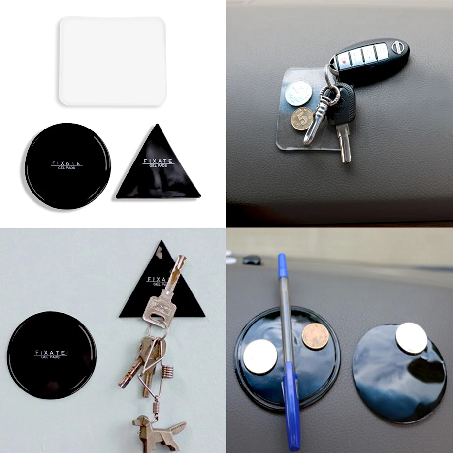 

Portable Super Powerful Fixate Gel Pad Strong Stick Glue Anywhere Wall Sticker Brand Convenient Gel Pad