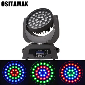 

LED Moving Head Light 36x18w 6IN1 RGBWA UV Zoom Wash Light Moving Head DJ Lighting DMX512 LED Lamp Disco Zoom Light