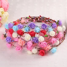 Children Flowers Bridal Headwear Fascinator With Veil Wedding Accessories Women Flower Hats Evening Hair Accessories Flower Hair
