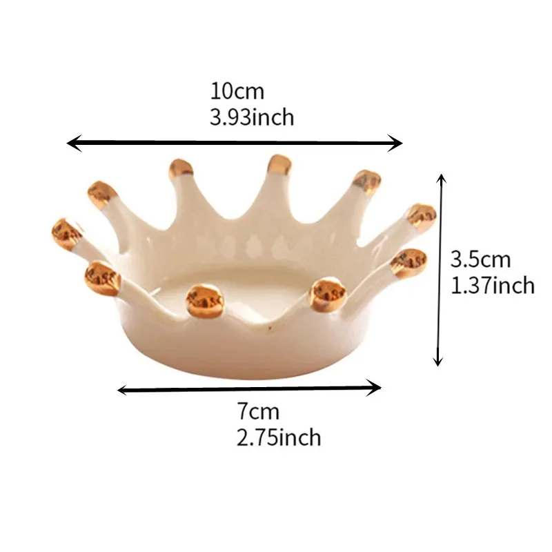 Нордический стиль Корона керамические украшения ювелирные изделия Кольцо Серьги Браслет лоток для хранения Творческий дом подарки тенденции украшения