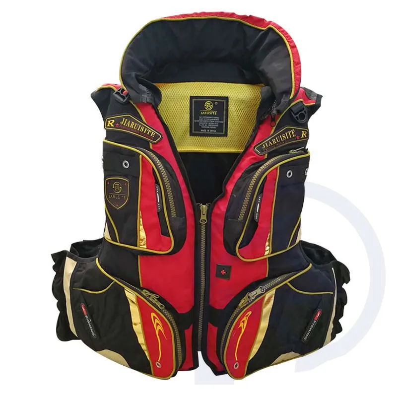 

Men Women Fishing Vest Multi-functional Boating Sailting Safety Life Jacket with Reflective Block Life Whistle Life Vest