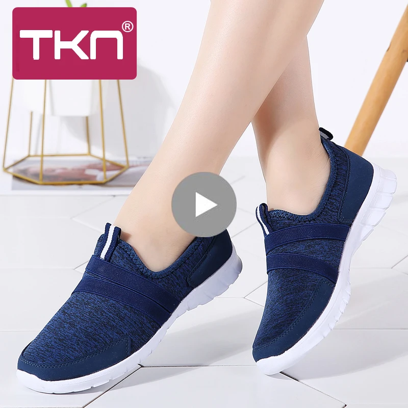 

2019 summer women sneakers shoes women Breathable Mesh tenis feminino casual shoes woman ladies slip on flats Plus size 7696