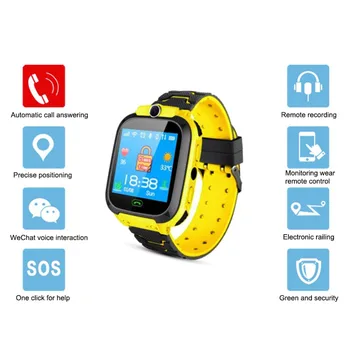 

Waterproof smart Child Watch SOS Emergency Anti-lost Kid SOS Smart Sports Position Phone Call Watch Camera Wrist Watch for Child