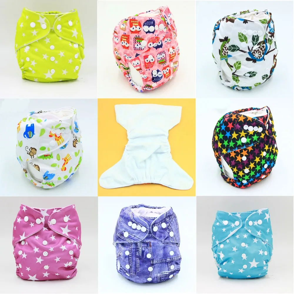 Baby Nappies Reusable Nappies Soft Covers Baby Cloth Diapers Adjustable