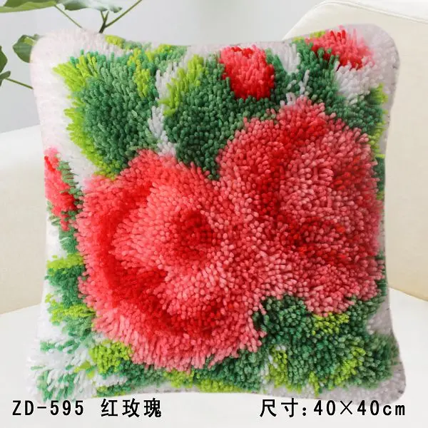 

Sunflower Pillow Needlework cushion Craft Diy pillowcase embroidery Patchwork Yarn carpet embroidery Stitch Thread embroidery